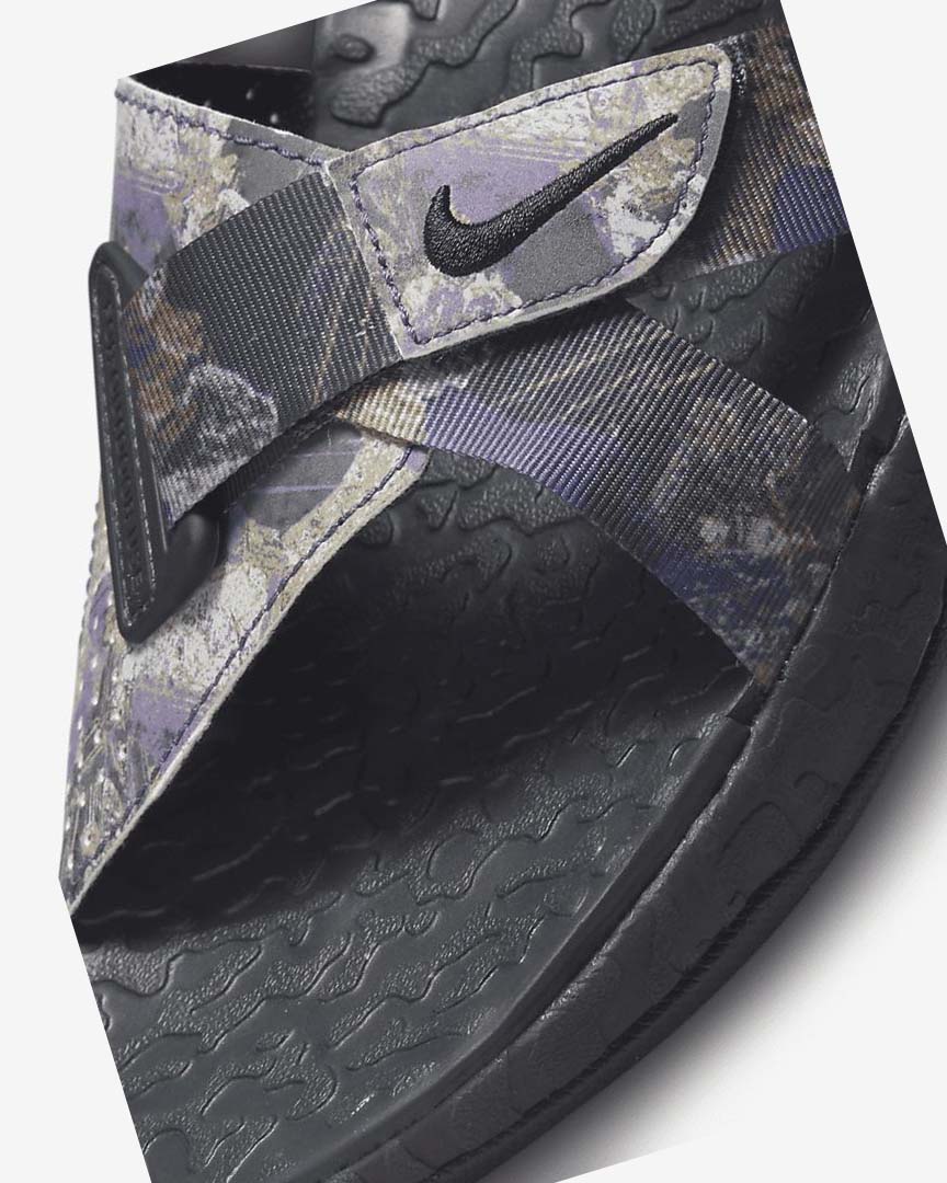 Purple / Dark Grey / Light Nike Air Deschutz +SE Women's Sandals | CA_1142