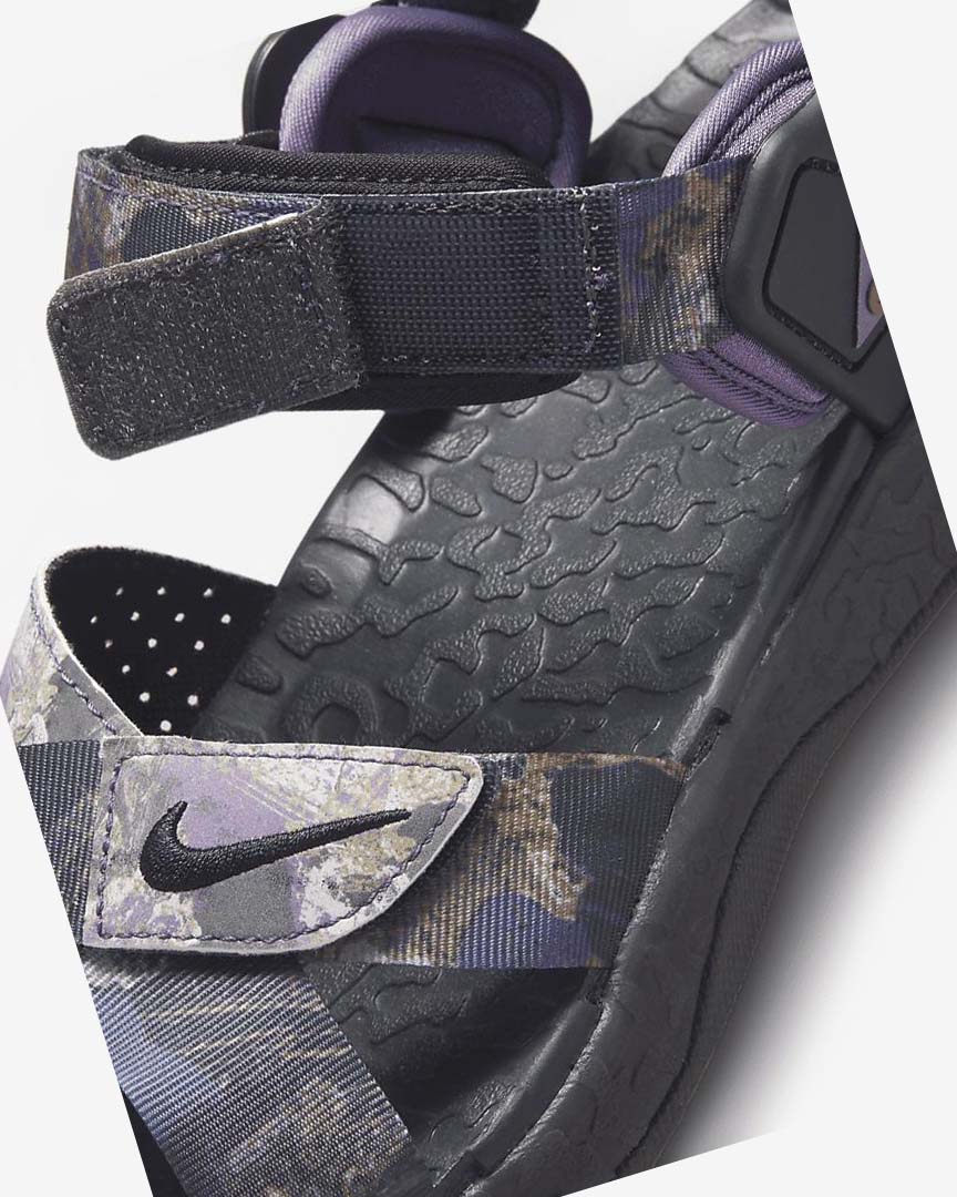 Purple / Dark Grey / Light Nike Air Deschutz +SE Women's Sandals | CA_1142