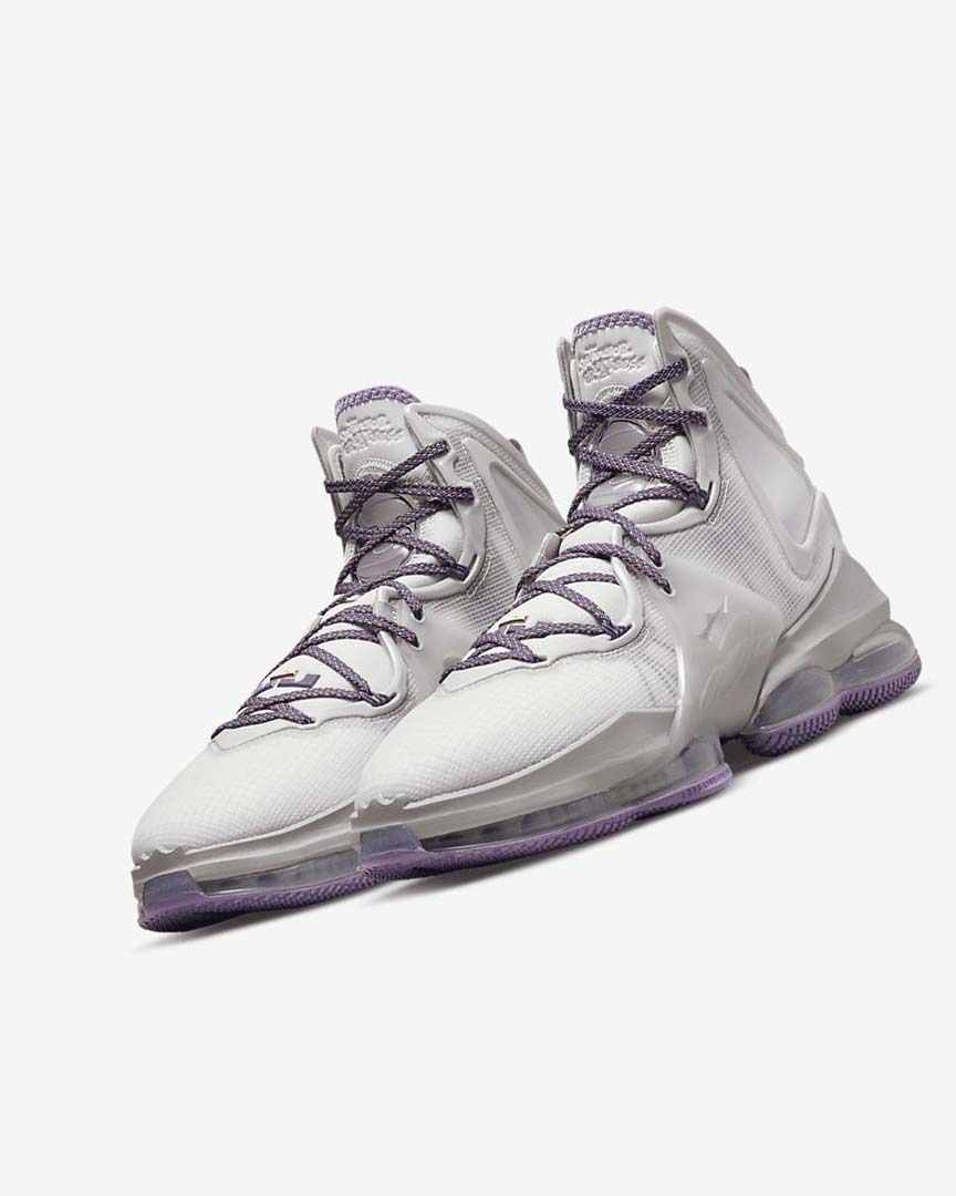 Purple Nike LeBron 19 Women's Basketball Shoes | CA_2958