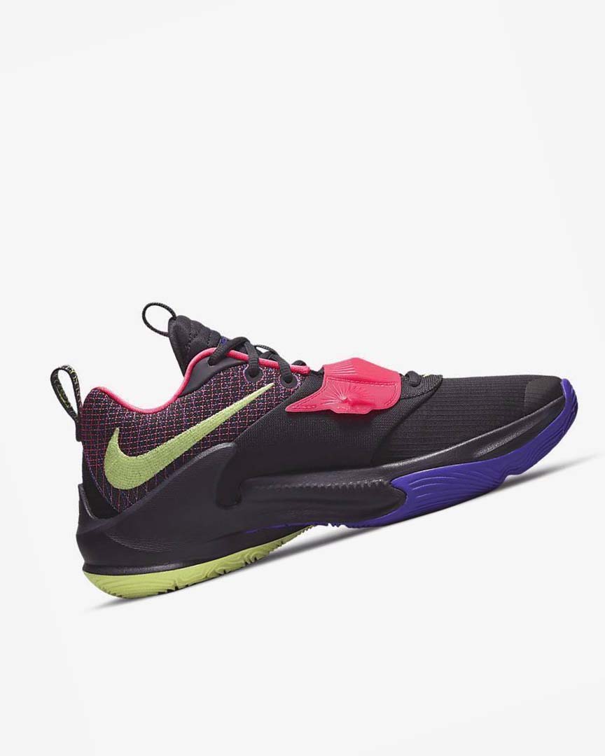 Purple / Pink / Light Lemon Nike Zoom Freak 3 Men's Basketball Shoes | CA_3098