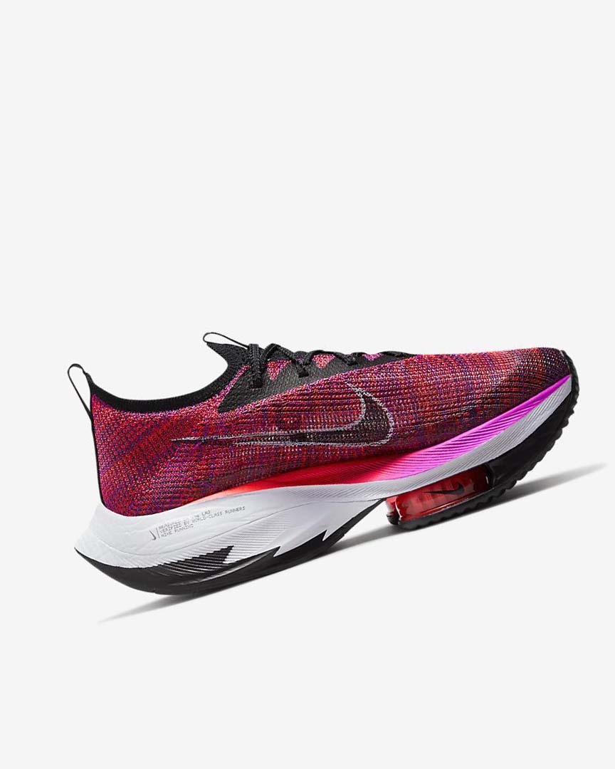 Purple / Red / Black / Black Nike Air Zoom Alphafly NEXT% Flyknit Women's Running Shoes | CA_4534