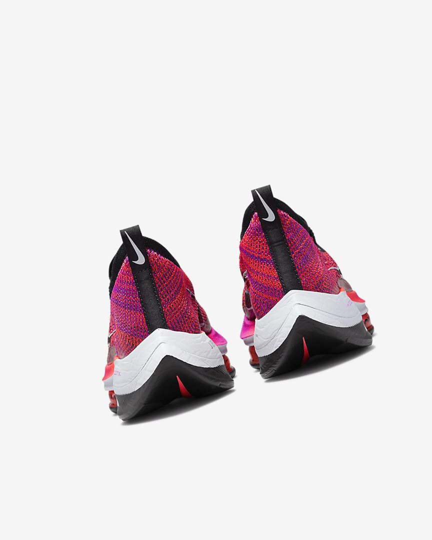 Purple / Red / Black / Black Nike Air Zoom Alphafly NEXT% Flyknit Women's Running Shoes | CA_4534