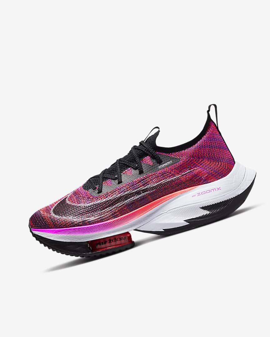 Purple / Red / Black / Black Nike Air Zoom Alphafly NEXT% Flyknit Women\'s Running Shoes | CA_4534