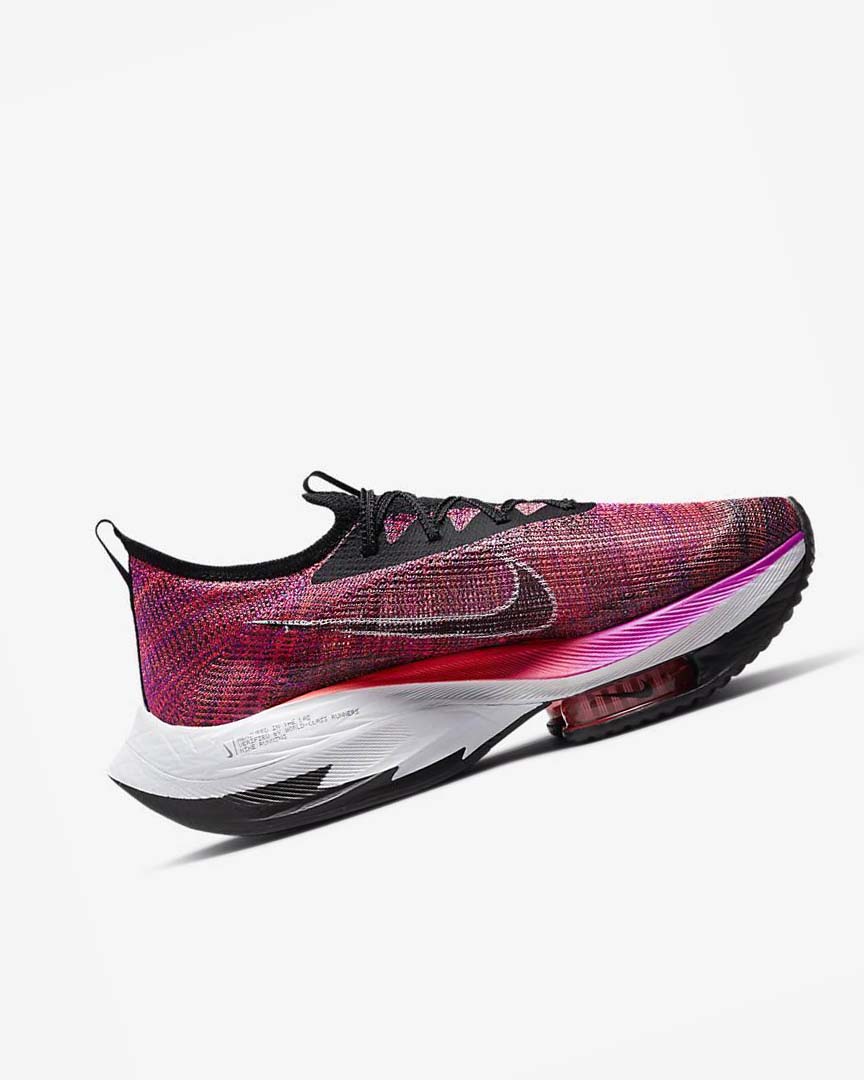 Purple / Red / Black / Black Nike Air Zoom Alphafly NEXT% Flyknit Men's Running Shoes | CA_4618