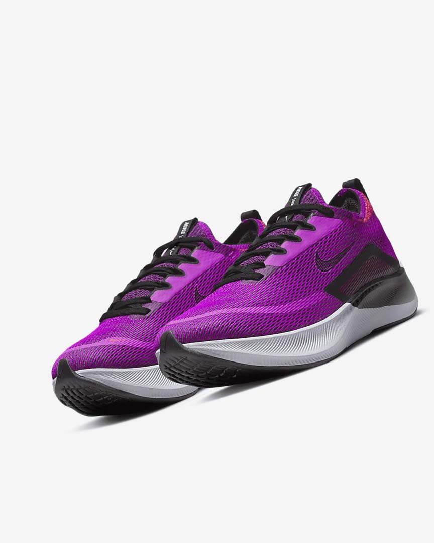 Purple / Red / Grey / Black Nike Zoom Fly 4 Women's Running Shoes | CA_2441