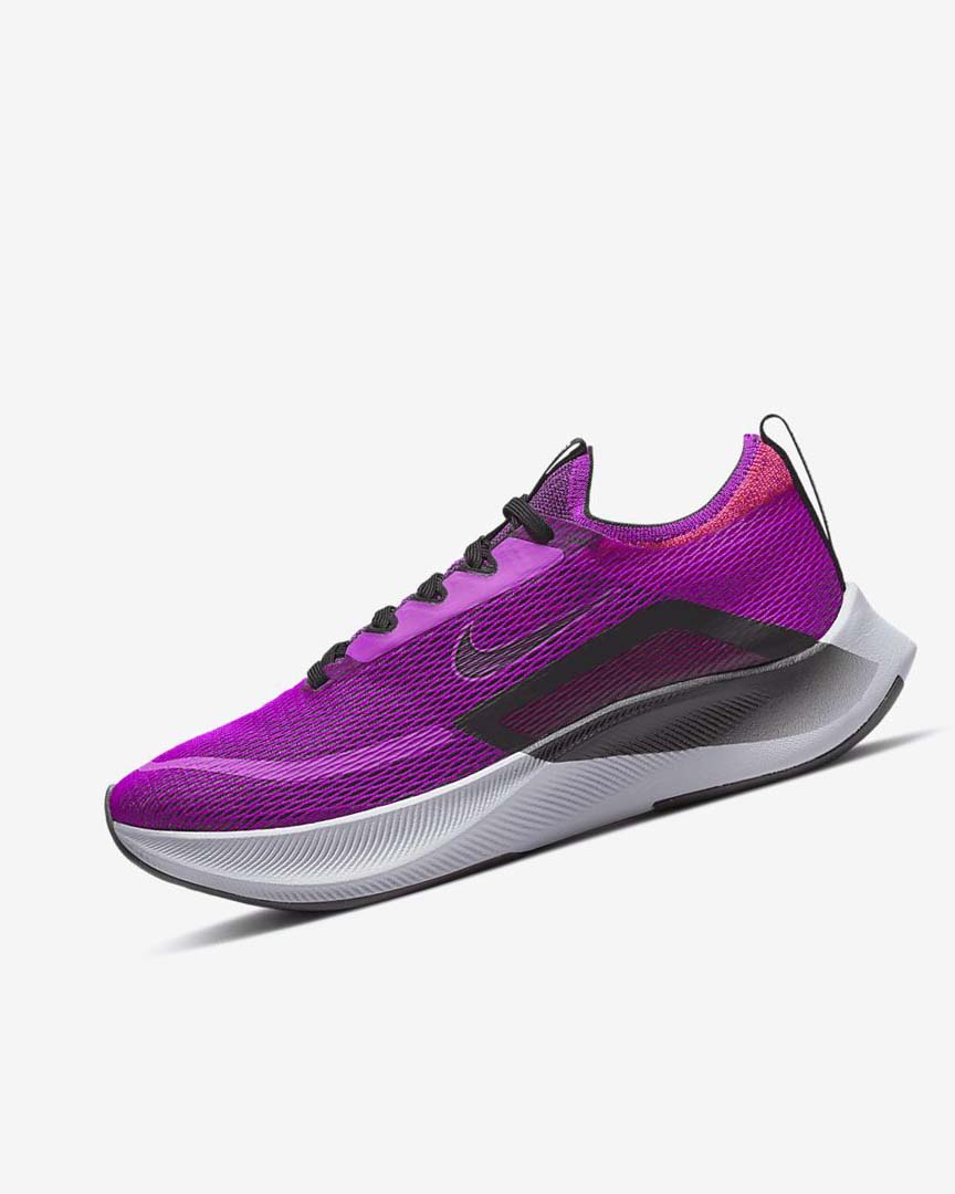 Purple / Red / Grey / Black Nike Zoom Fly 4 Women\'s Running Shoes | CA_2441