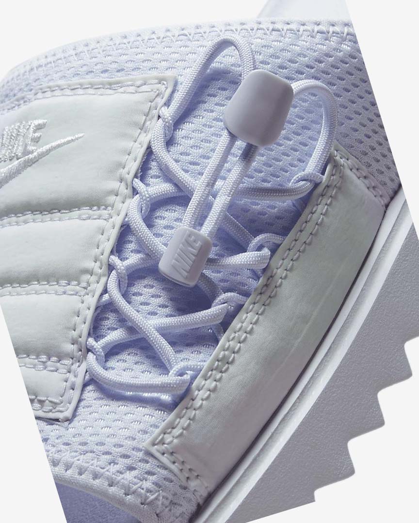 Purple / White / White Nike Asuna Print Women's Slides | CA_3077