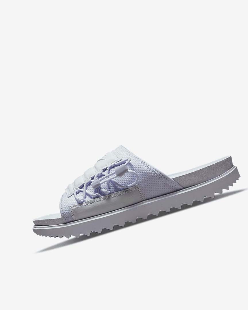 Purple / White / White Nike Asuna Print Women\'s Slides | CA_3077