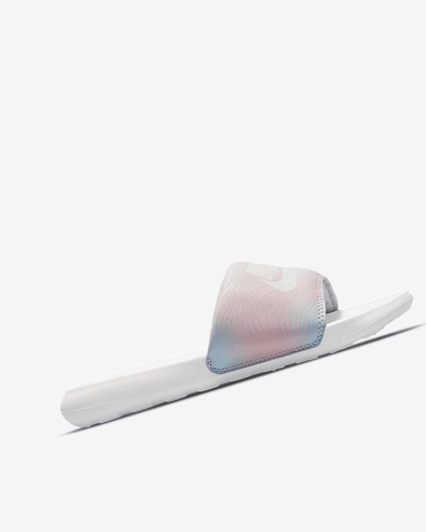 Purple / White / White Nike Victori One Women's Slides | CA_2991