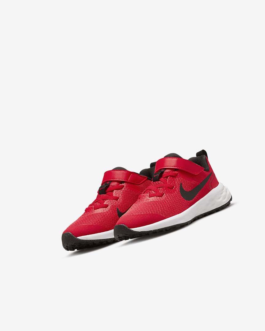 Red / Black Nike Revolution 6 Boys' Running Shoes | CA_2756