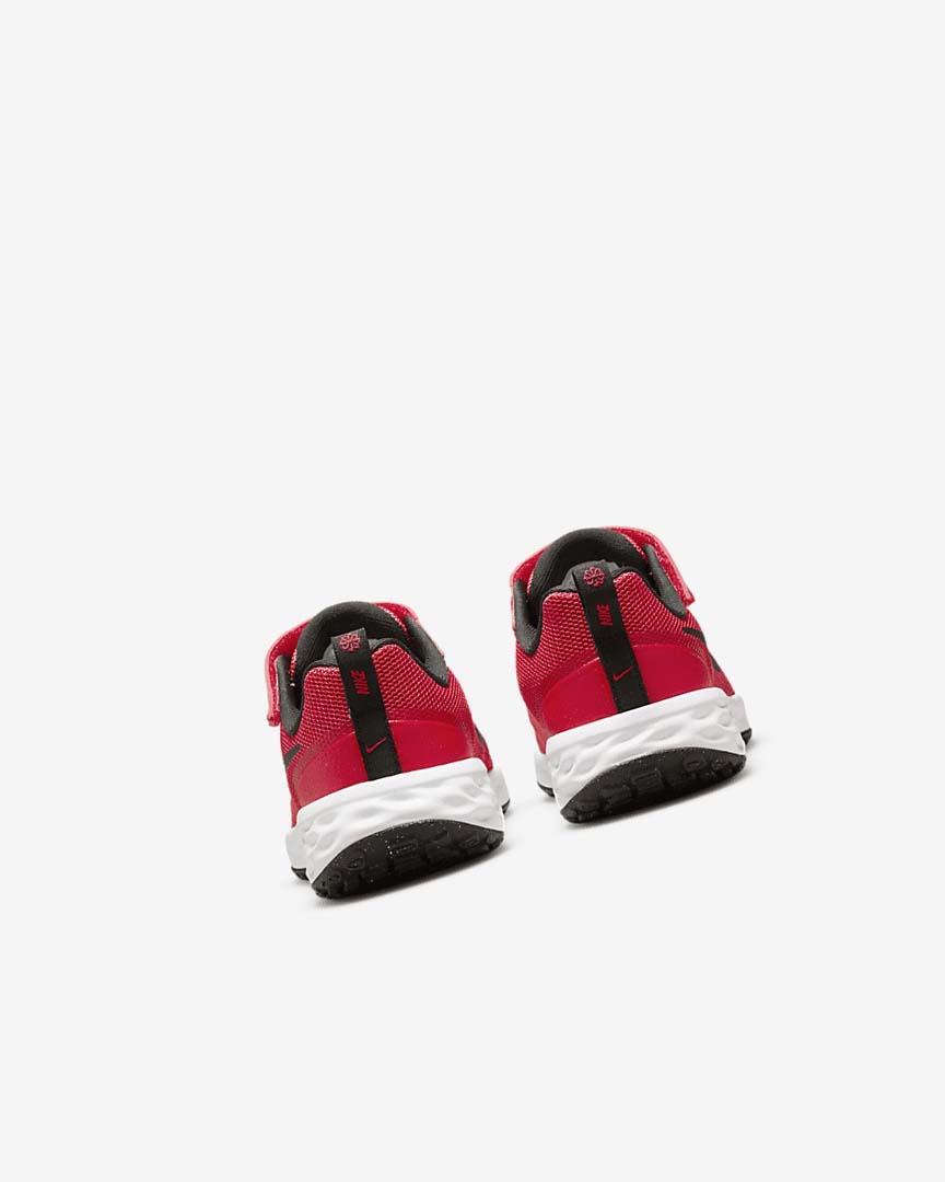 Red / Black Nike Revolution 6 Girls' Running Shoes | CA_5249