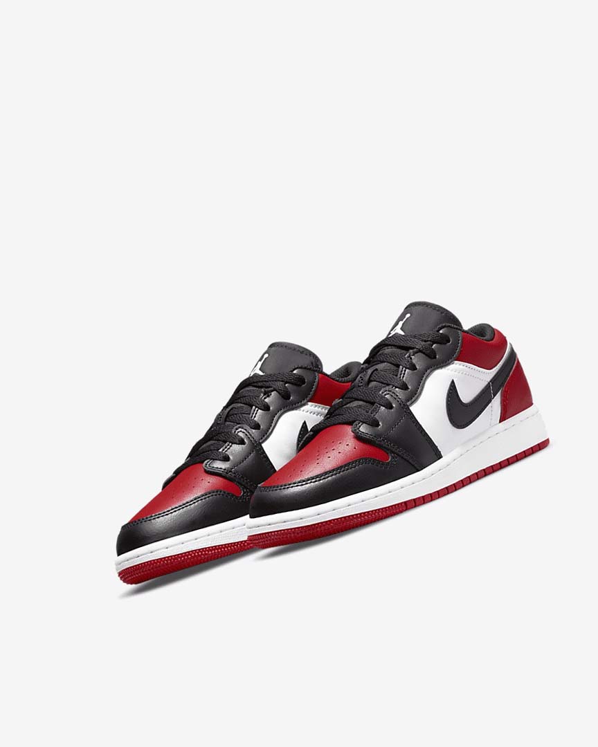 Red / Black / White Nike Air Jordan 1 Low Boys' Sneakers | CA_2931
