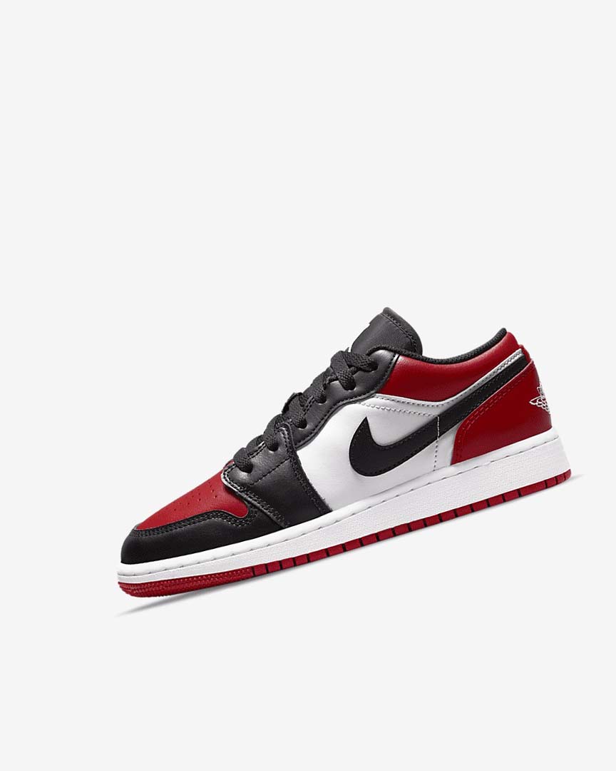 Red / Black / White Nike Air Jordan 1 Low Boys\' Sneakers | CA_2931