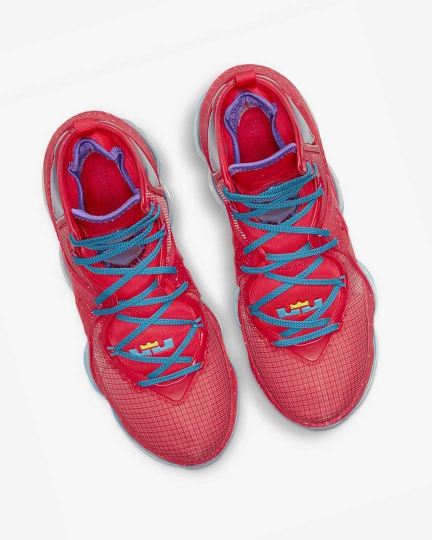 Red / Blue / Purple / Red Nike LeBron 19 Men's Basketball Shoes | CA_2284