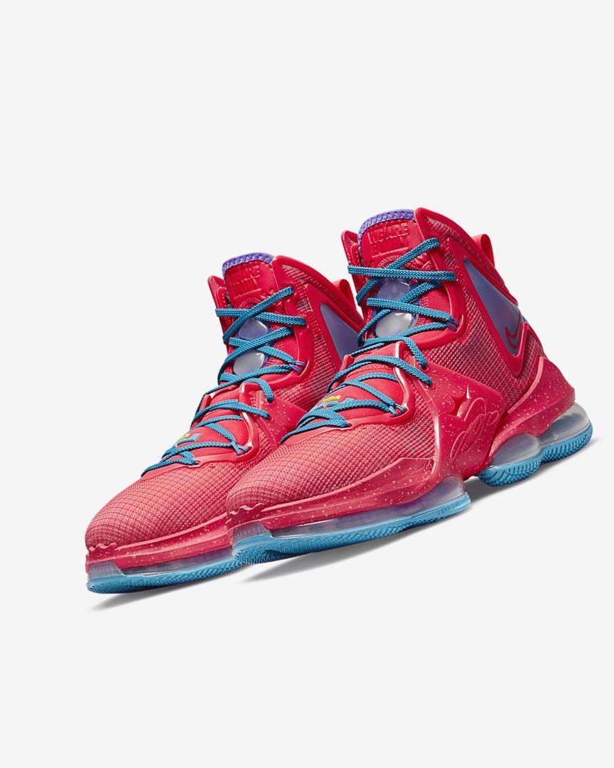 Red / Blue / Purple / Red Nike LeBron 19 Women's Basketball Shoes | CA_2587