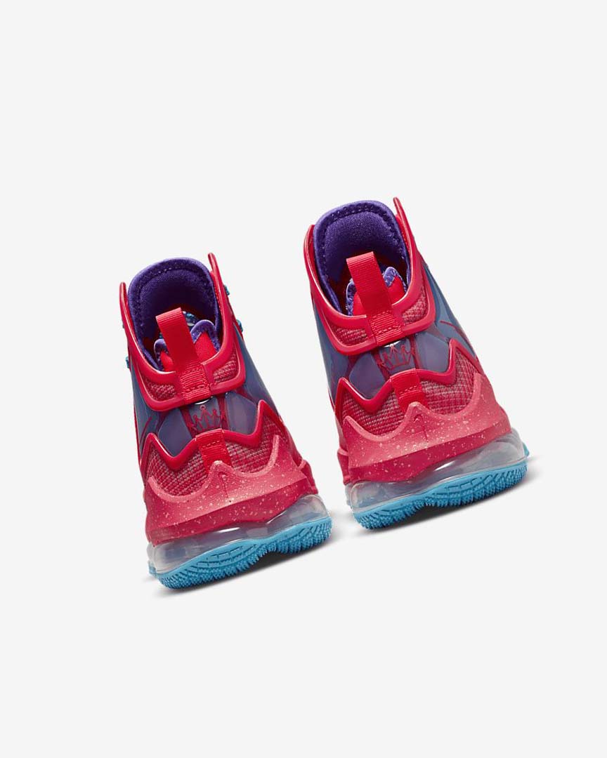 Red / Blue / Purple / Red Nike LeBron 19 Women's Basketball Shoes | CA_2587