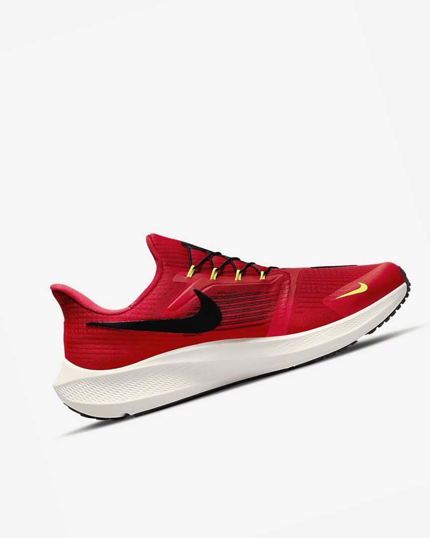 Red / Dark Grey / Black Nike Air Zoom Pegasus 39 FlyEase Men's Running Shoes | CA_2805
