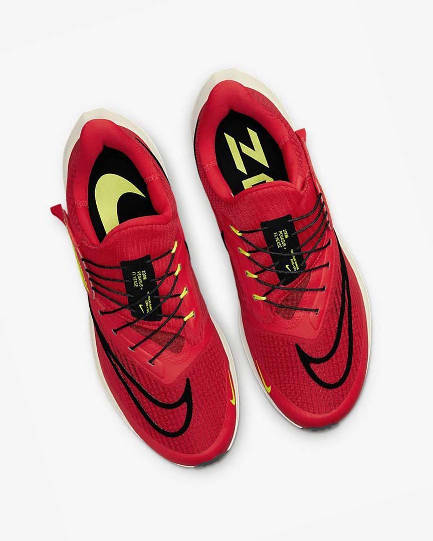 Red / Dark Grey / Black Nike Air Zoom Pegasus 39 FlyEase Men's Running Shoes | CA_2805