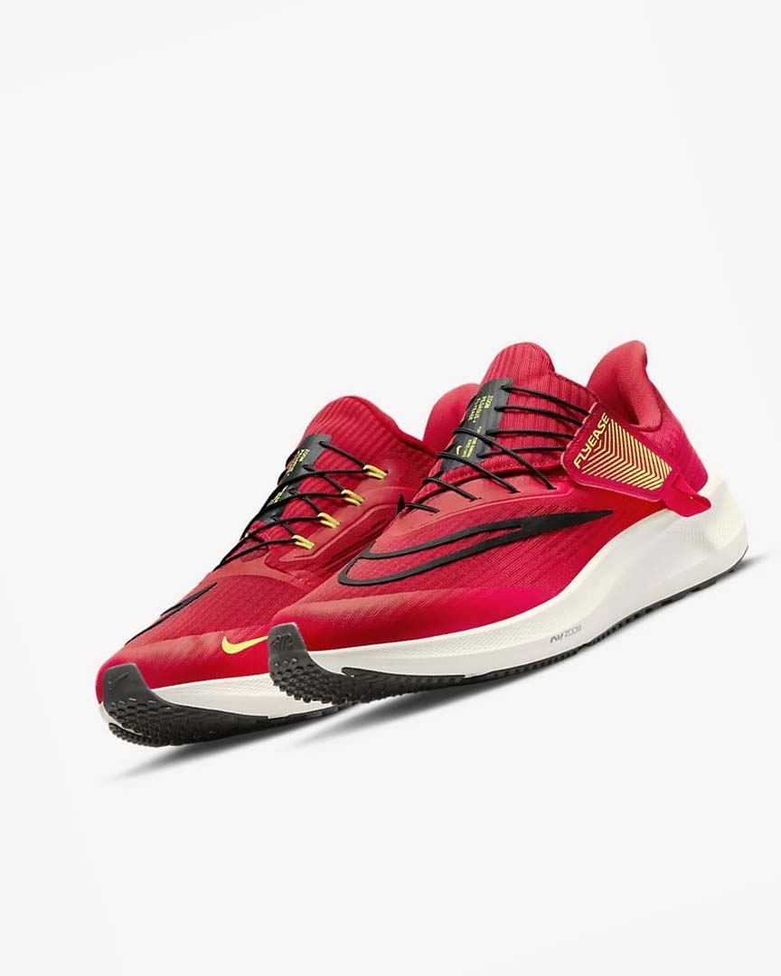 Red / Dark Grey / Black Nike Air Zoom Pegasus 39 FlyEase Men's Running Shoes | CA_2805