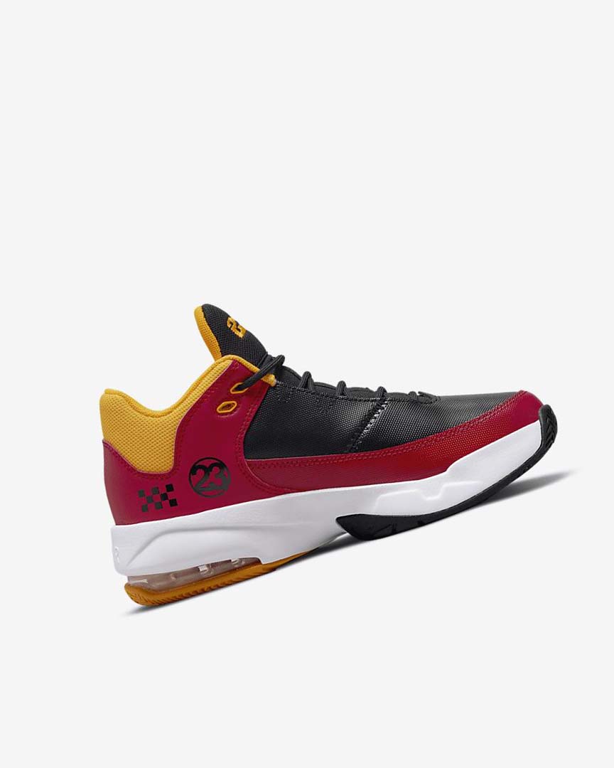 Red / Gold / Black Nike Jordan Max Aura 3 SE Boys' Basketball Shoes | CA_2846