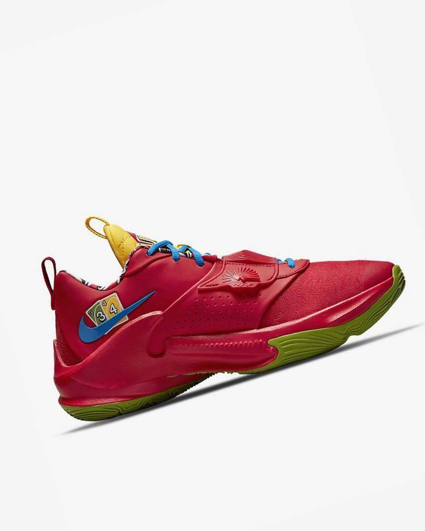 Red / Green Nike Zoom Freak 3 Men's Basketball Shoes | CA_1183