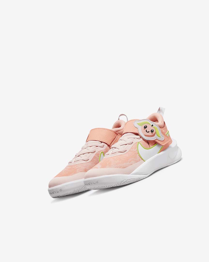 Red / Green / White Nike Team Hustle D 10 Lil Fruits Girls' Basketball Shoes | CA_2732