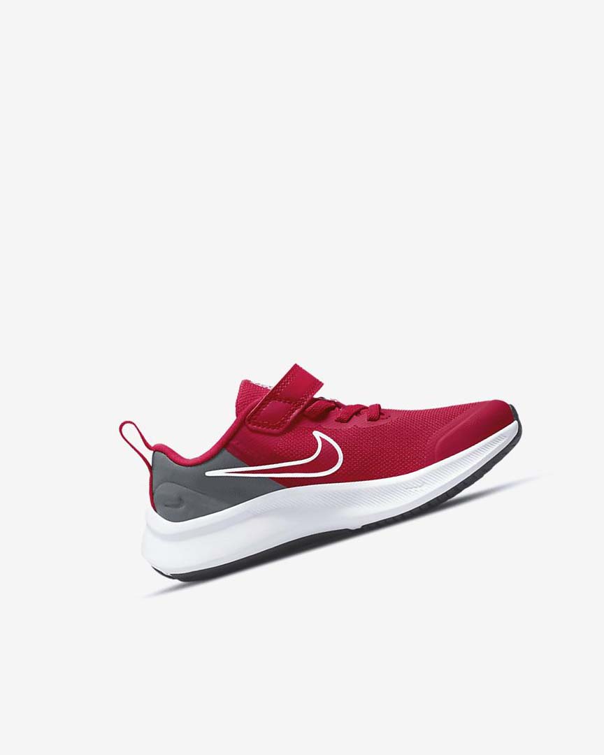 Red / Grey / Red Nike Star Runner 3 Boys' Running Shoes | CA_5336