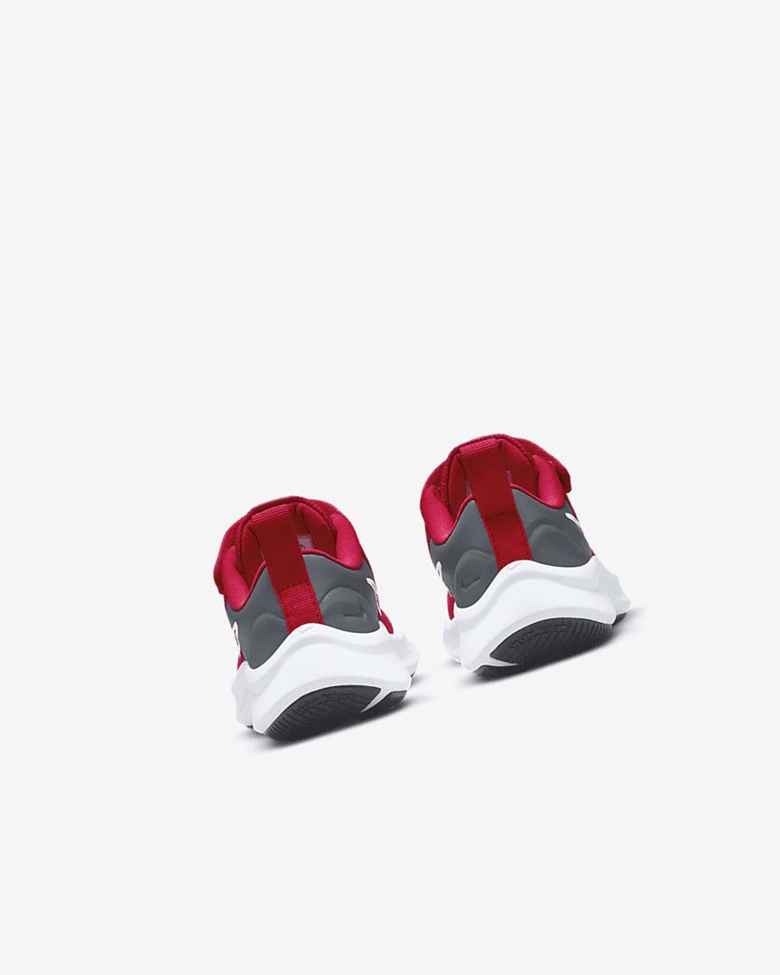 Red / Grey / Red Nike Star Runner 3 Girls' Running Shoes | CA_5078