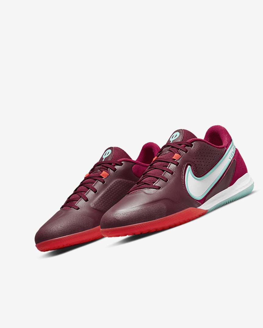 Red / Light Red / White Nike React Tiempo Legend 9 Pro IC Women's Soccer Shoes | CA_5471