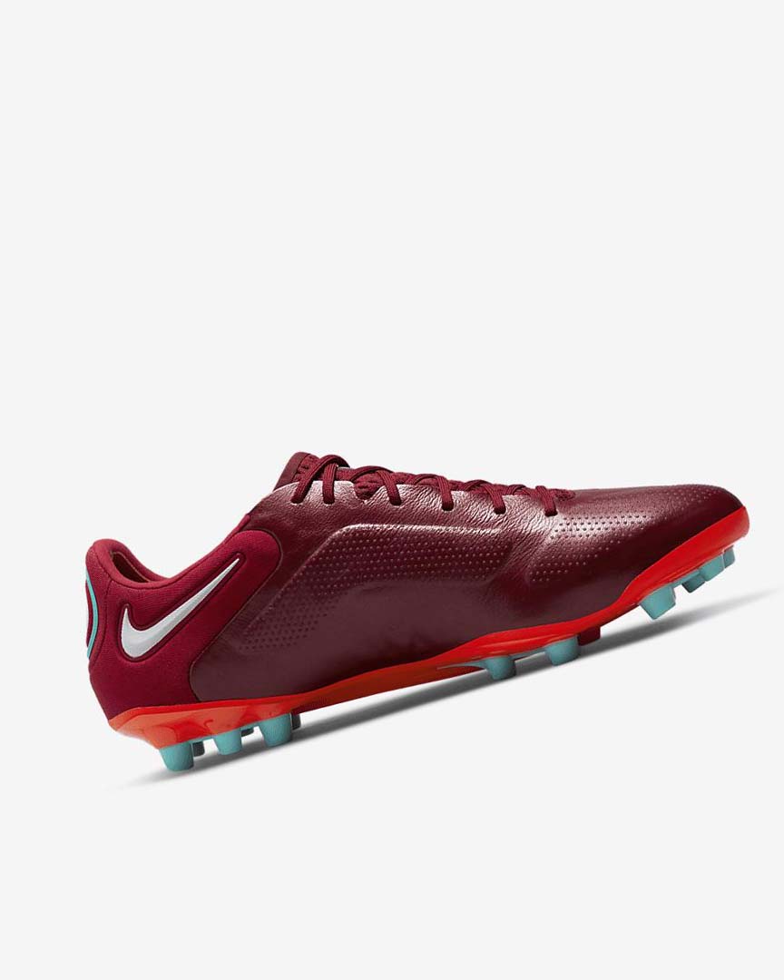 Red / Light Red / White Nike Tiempo Legend 9 Elite AG-Pro Women's Soccer Cleats | CA_2350