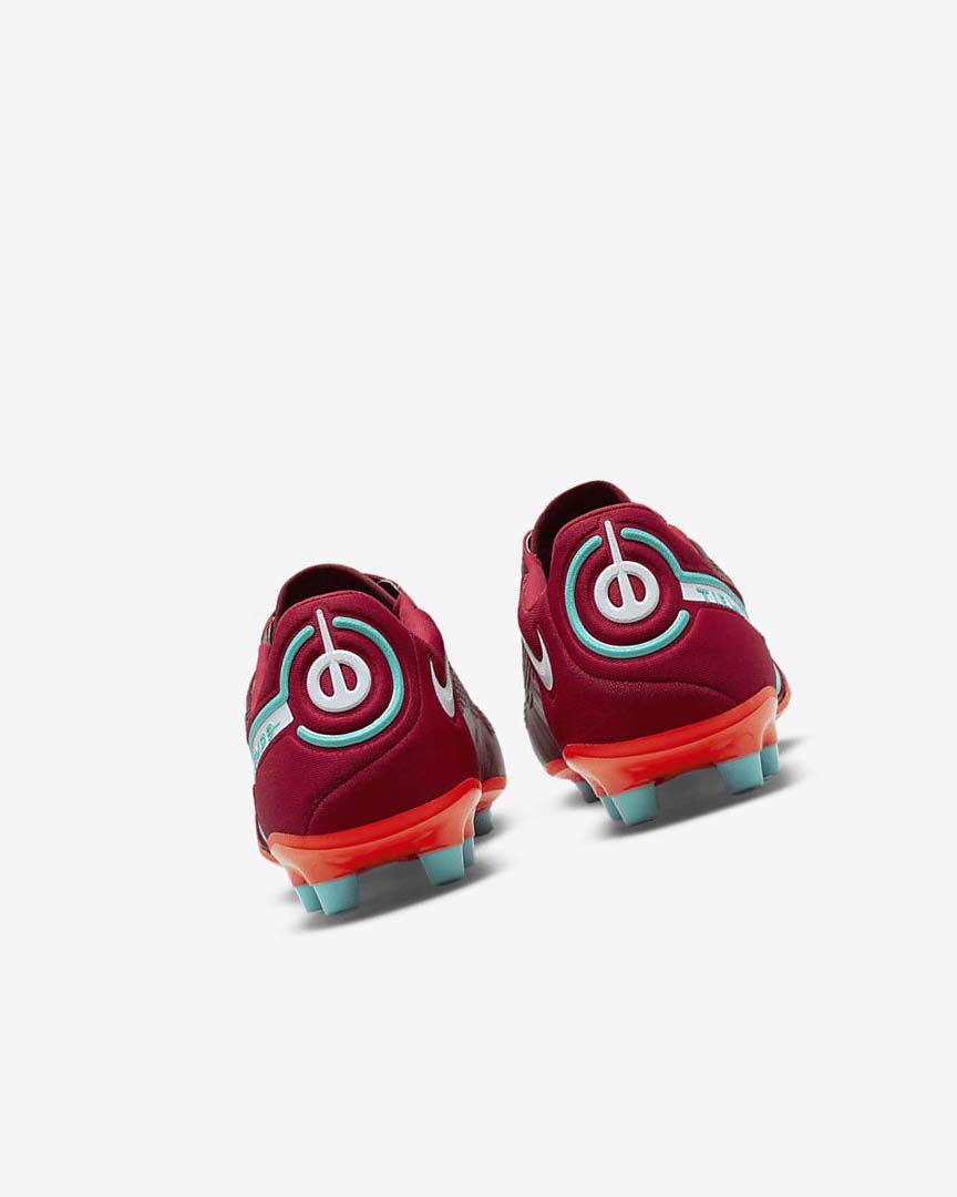 Red / Light Red / White Nike Tiempo Legend 9 Elite AG-Pro Women's Soccer Cleats | CA_2350