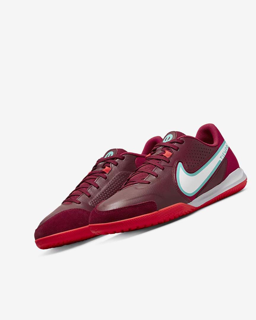 Red / Light Red / White Nike Tiempo Legend 9 Academy IC Women's Soccer Shoes | CA_3033