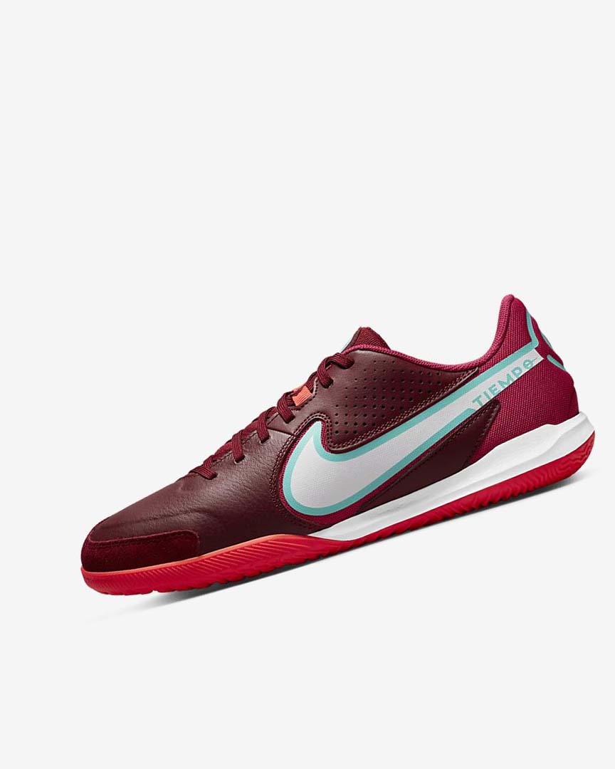 Red / Light Red / White Nike Tiempo Legend 9 Academy IC Women\'s Soccer Shoes | CA_3033