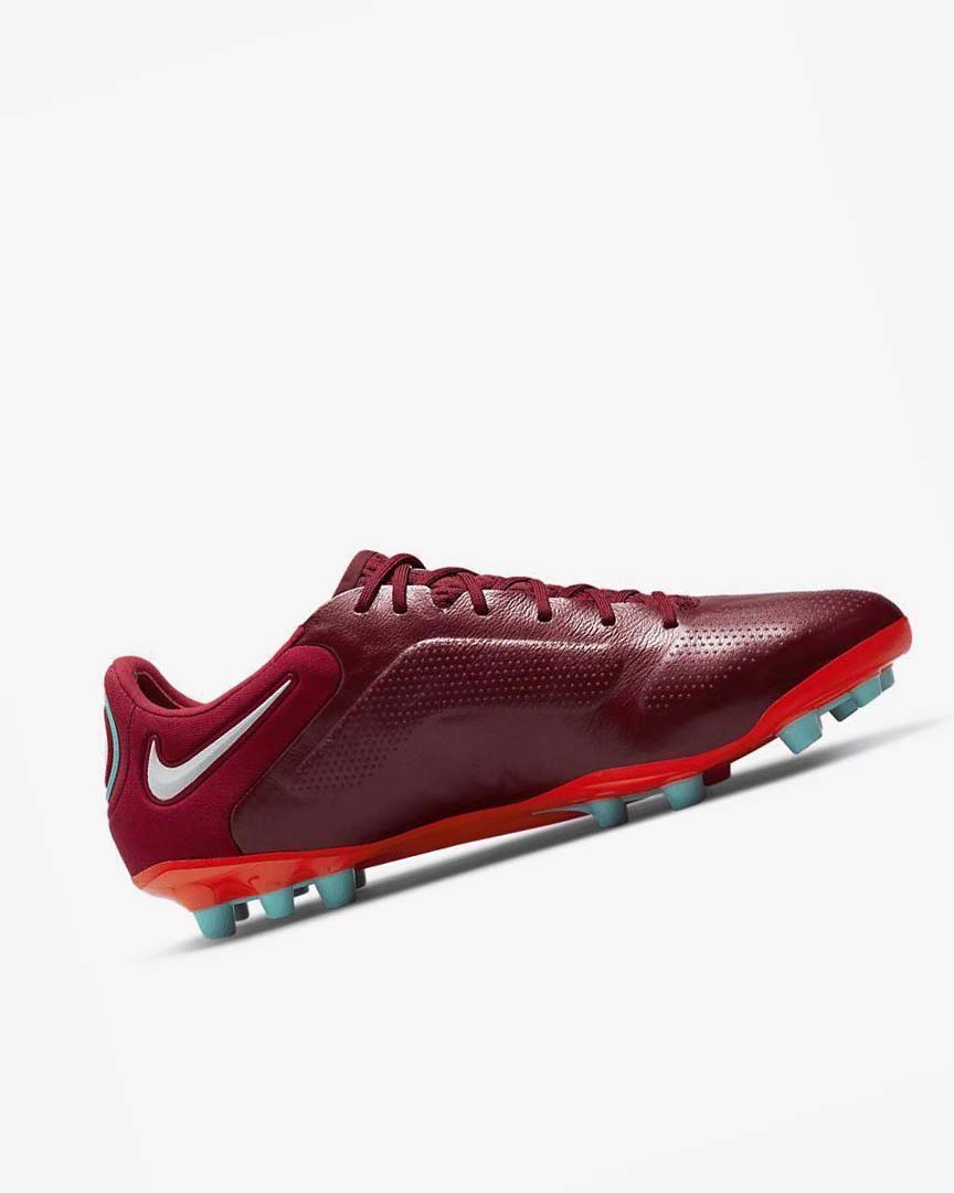 Red / Light Red / White Nike Tiempo Legend 9 Elite AG-Pro Men's Soccer Cleats | CA_5380