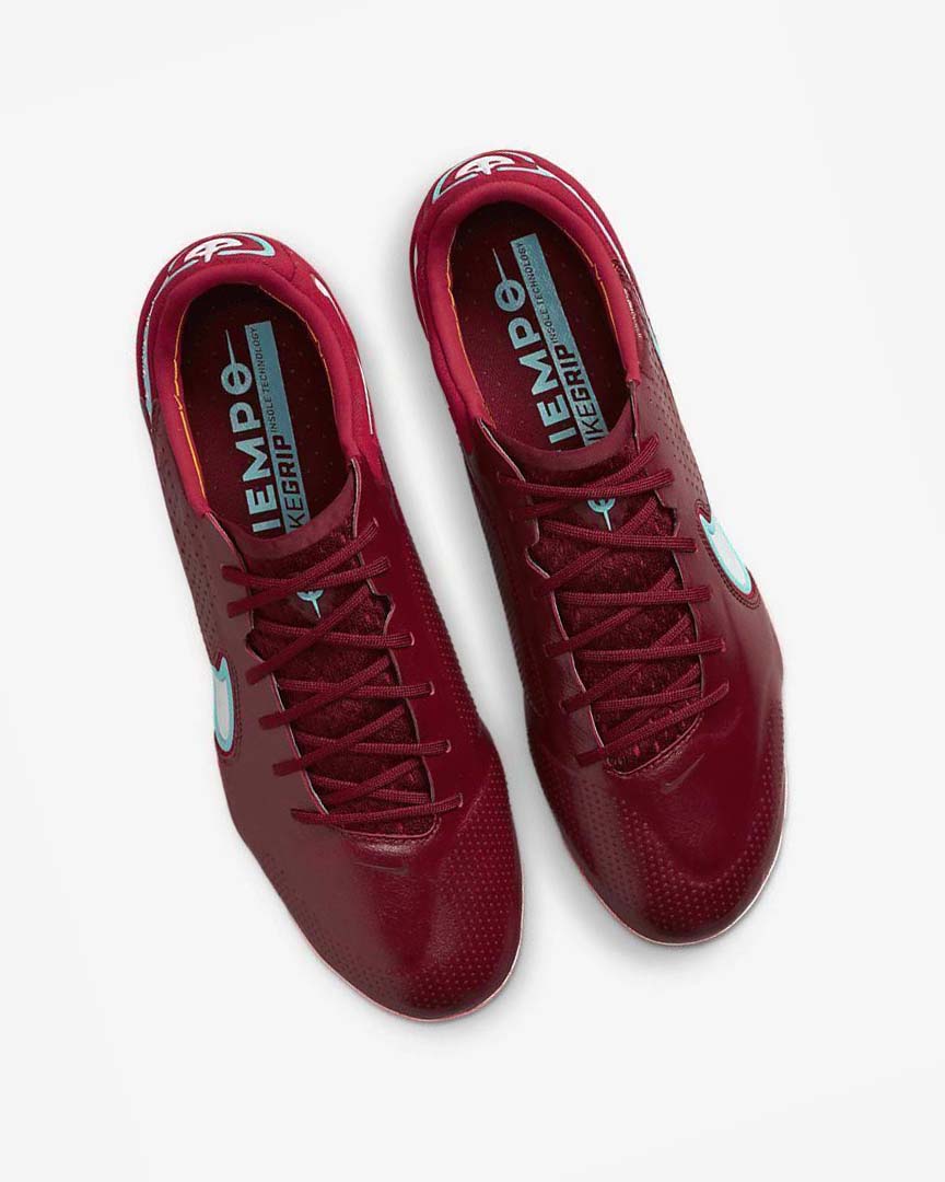 Red / Light Red / White Nike Tiempo Legend 9 Elite AG-Pro Men's Soccer Cleats | CA_5380