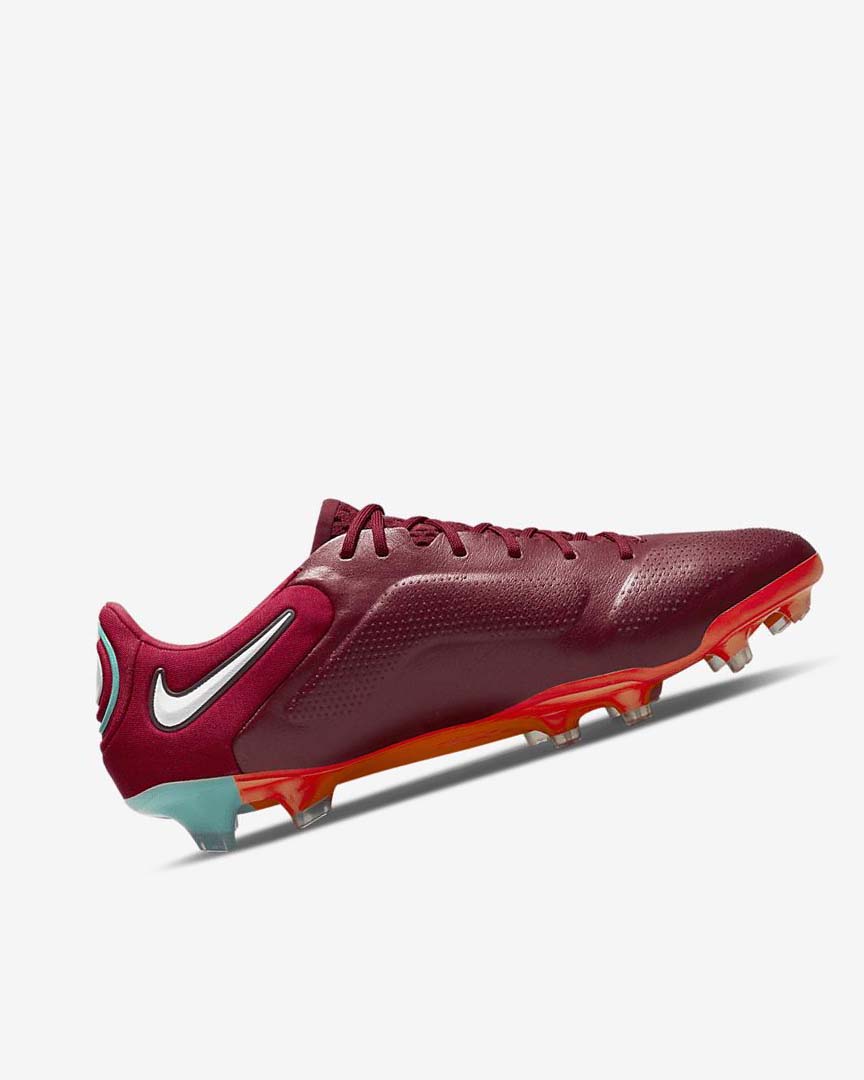 Red / Light Red / White Nike Tiempo Legend 9 Elite FG Women's Soccer Cleats | CA_5405