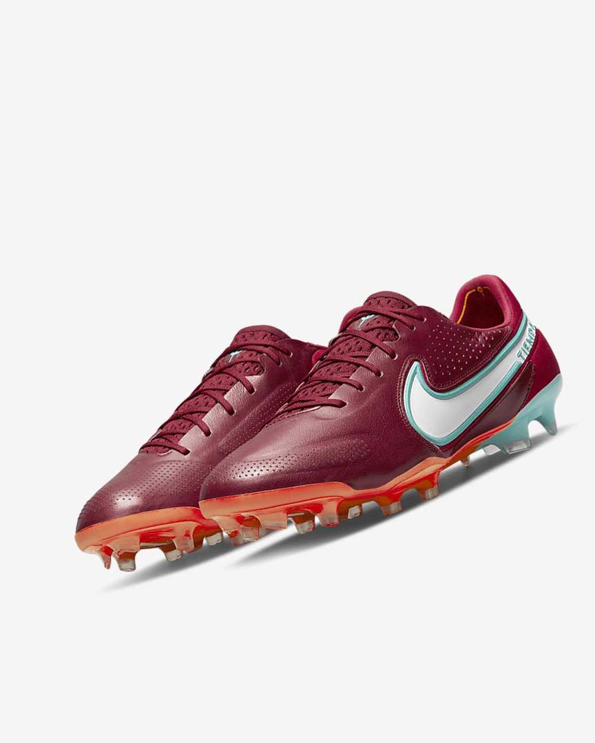 Red / Light Red / White Nike Tiempo Legend 9 Elite FG Women's Soccer Cleats | CA_5405