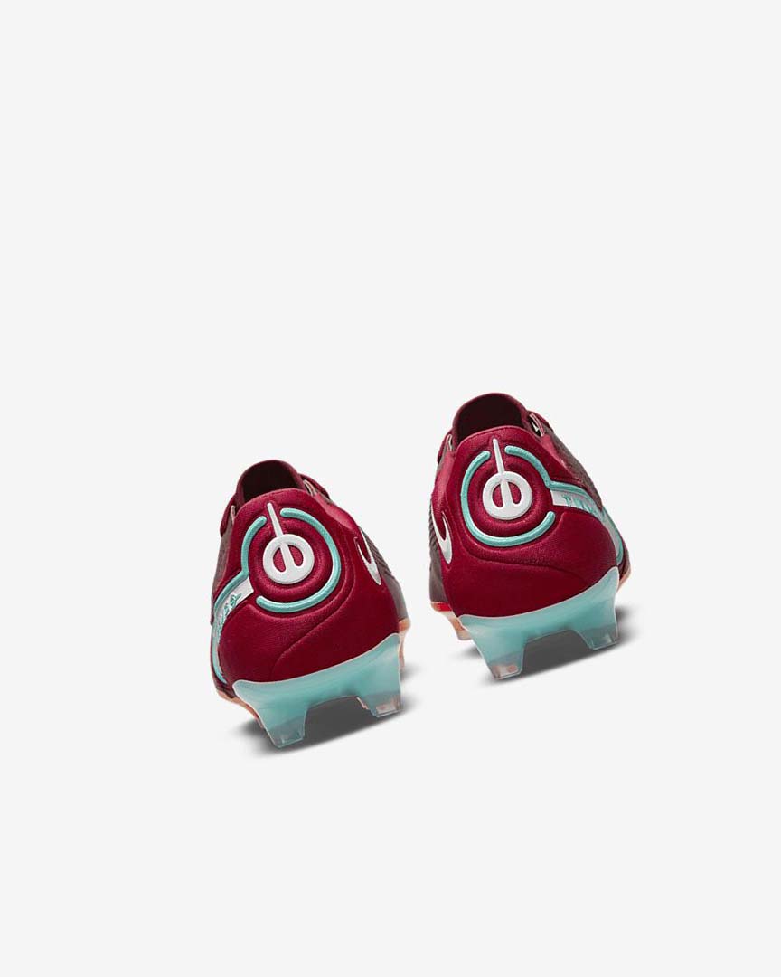 Red / Light Red / White Nike Tiempo Legend 9 Elite FG Women's Soccer Cleats | CA_5405