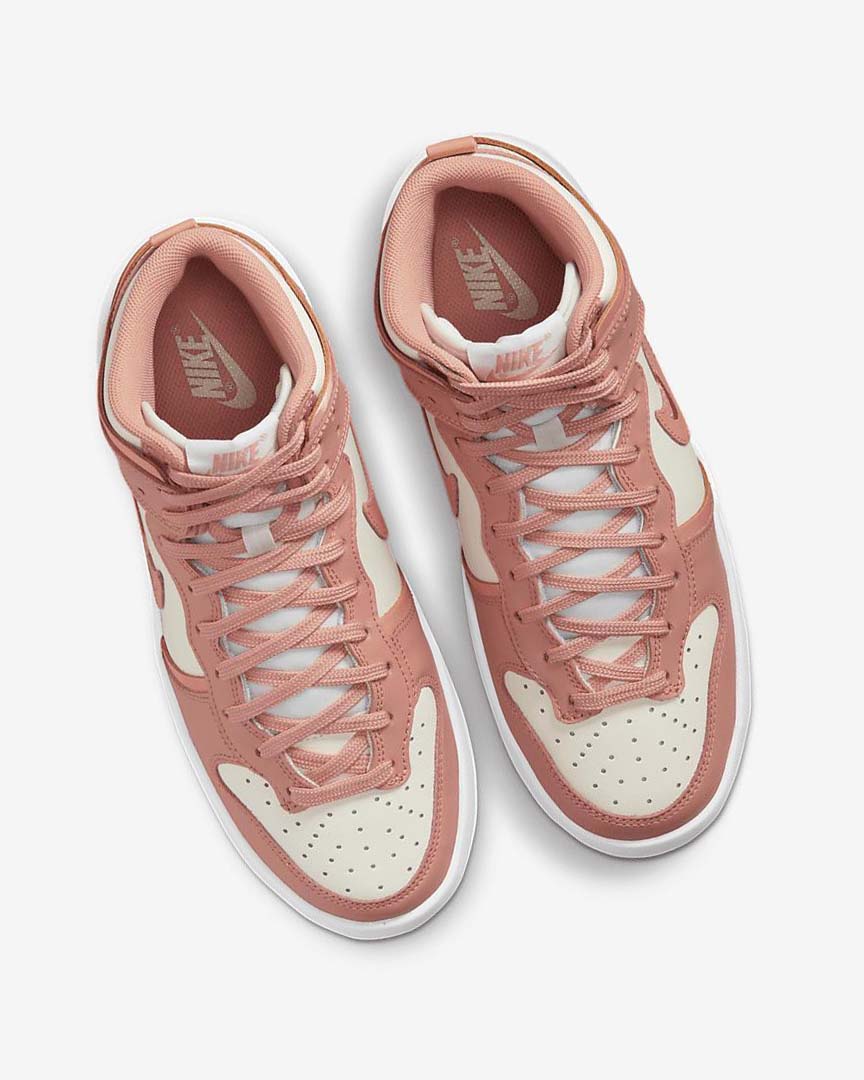 Red Nike Dunk High Up Women's Sneakers | CA_2219