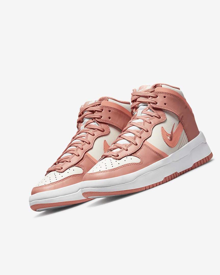 Red Nike Dunk High Up Women's Sneakers | CA_2219