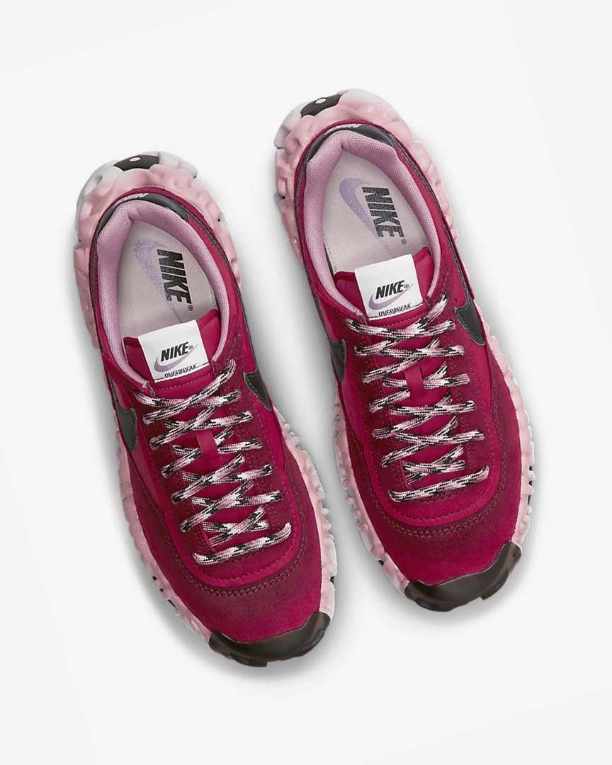Red / Platinum Purple / Black Nike OverBreak SP Men's Sneakers | CA_2570