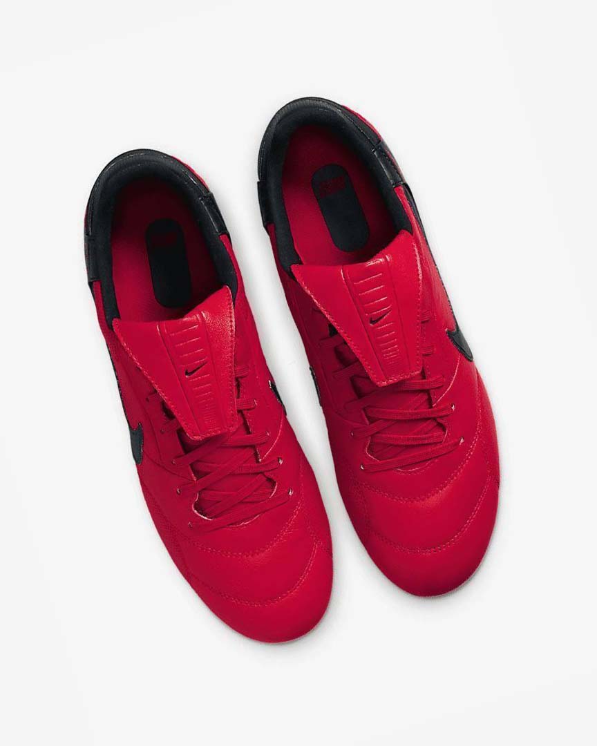 Red / Red / Black Nike The Premier 3 FG Men's Soccer Cleats | CA_4652
