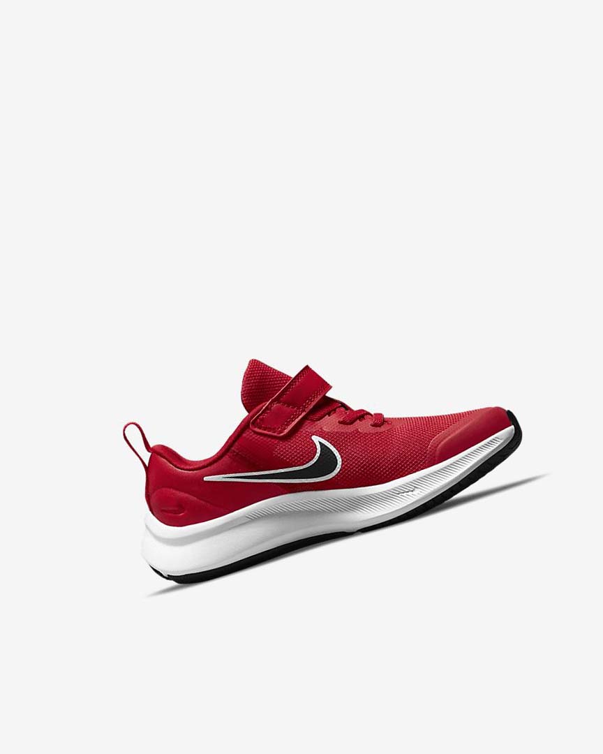 Red / Red / White / Black Nike Star Runner 3 Boys' Running Shoes | CA_2463