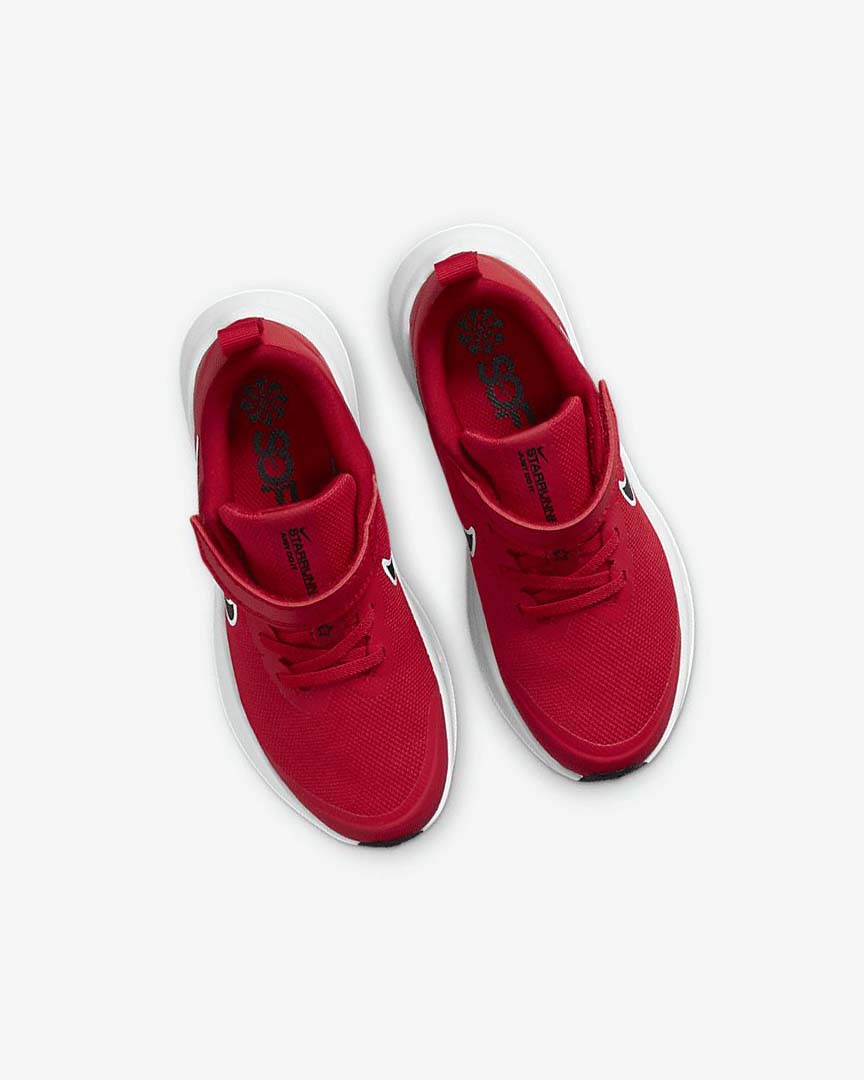 Red / Red / White / Black Nike Star Runner 3 Boys' Running Shoes | CA_2463