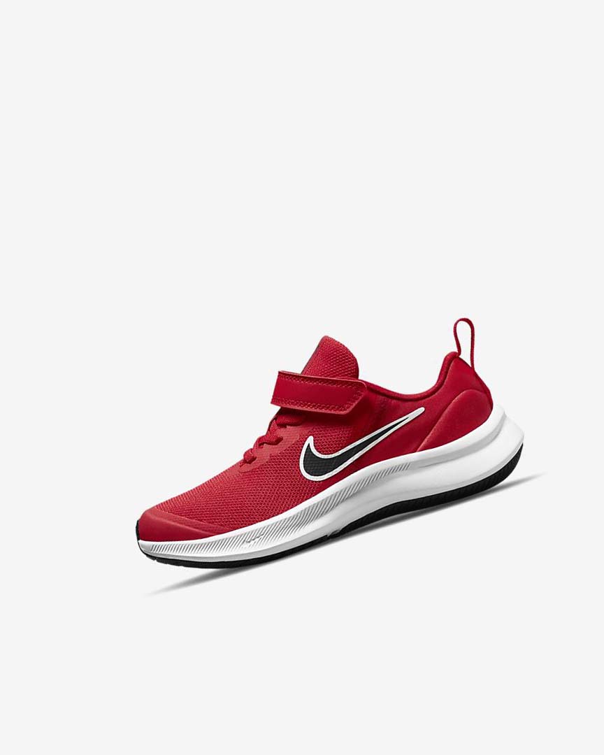 Red / Red / White / Black Nike Star Runner 3 Boys\' Running Shoes | CA_2463