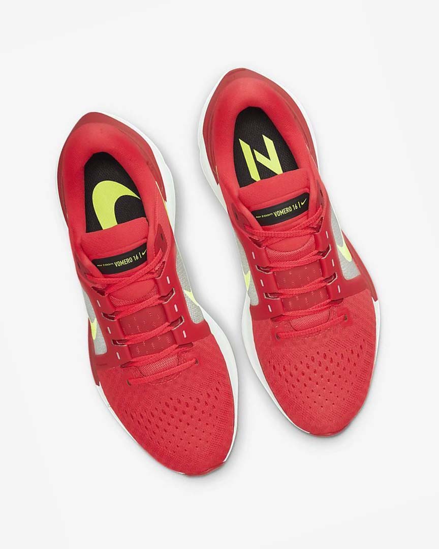 Red / Red / White Nike Air Zoom Vomero 16 Men's Running Shoes | CA_3194