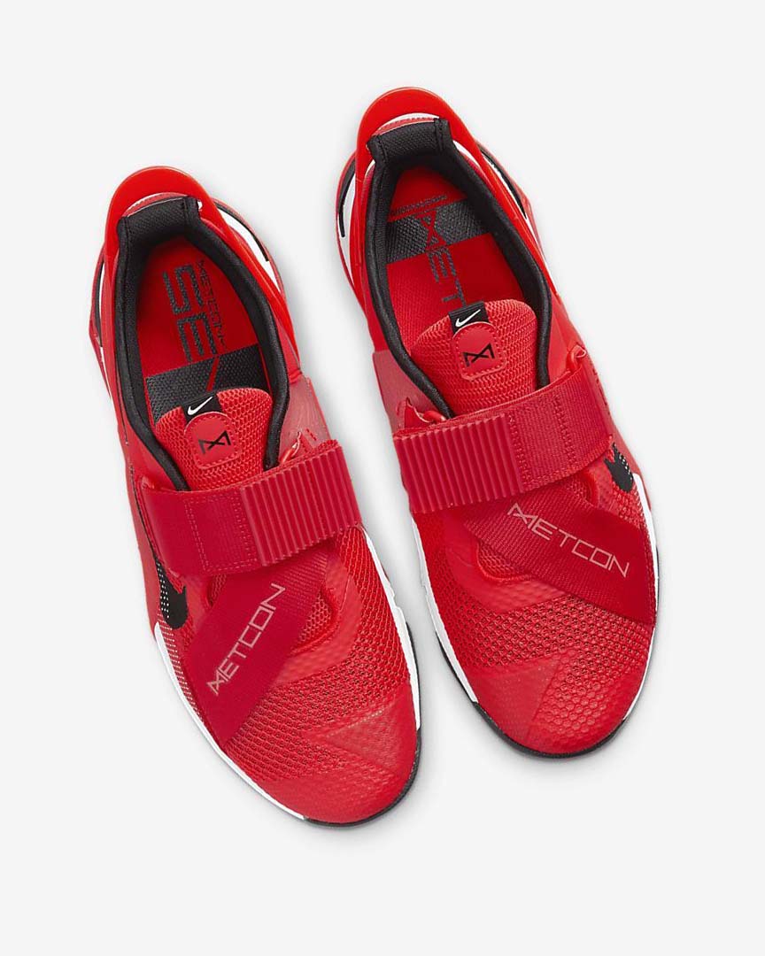 Red / White / Black Nike Metcon 7 FlyEase Women's Training Shoes | CA_3137