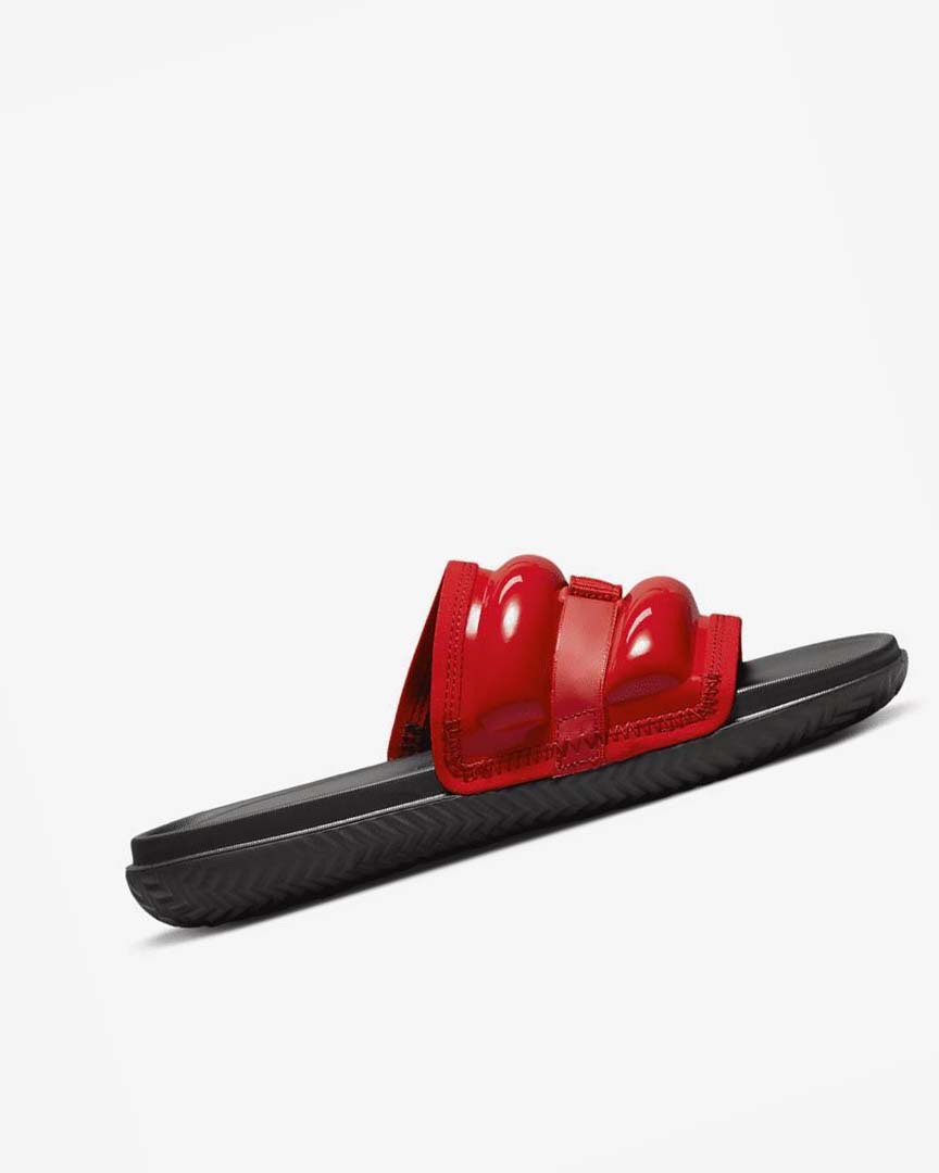 Red / White / Burgundy / Black Nike Jordan Super Play Men's Slides | CA_2321