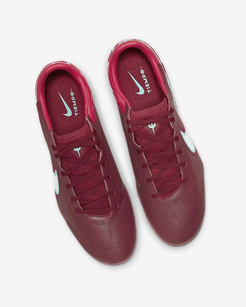 Red / White Nike Tiempo Legend 9 Pro FG Women's Soccer Cleats | CA_2577