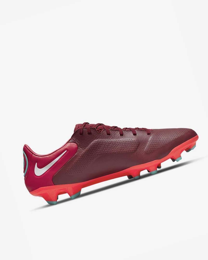 Red / White Nike Tiempo Legend 9 Pro FG Men's Soccer Cleats | CA_5367